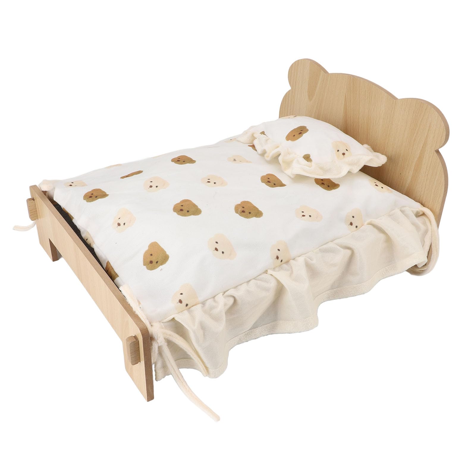 Acouto Struttura per Letto a Castello per Cani Letto a Castello per Cani Grande con Struttura in Legno, Lettino Rialzato per e Gatti, Cuscino Rimovibile e Fodera per il Massimo Comfort