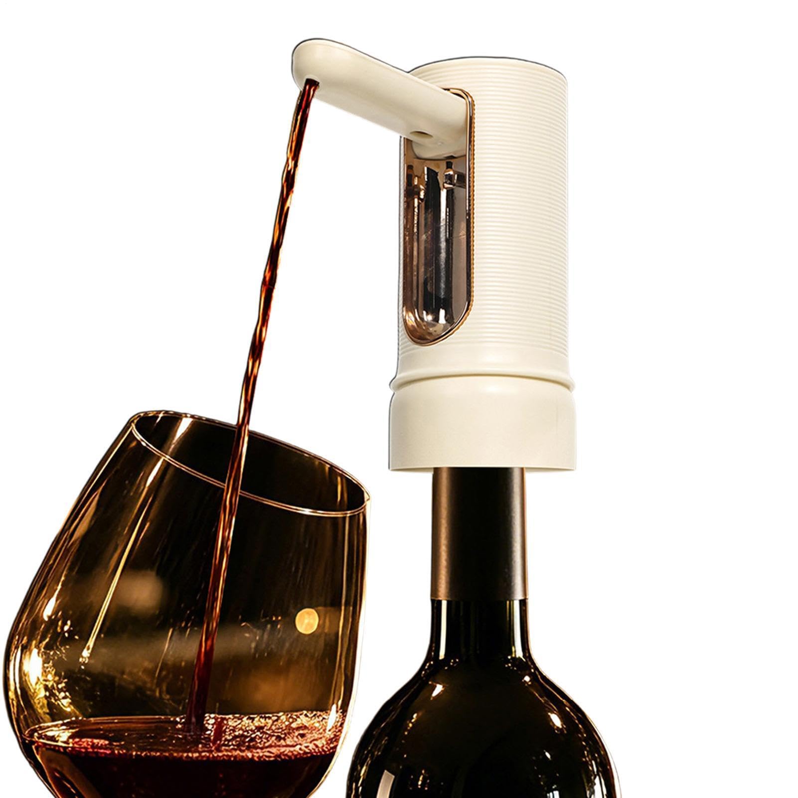 Aireador de vino con decantación rápida eléctrica y sistema de vertido antifugas