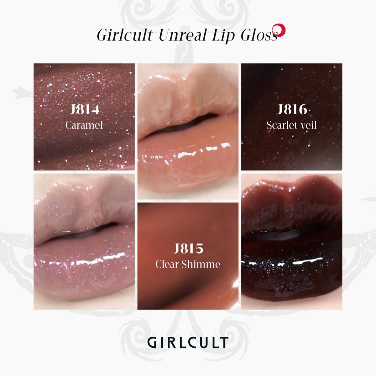 GIRLCULT Glass Shine Lip Gloss, Lightweight Hydrating Lip Oil, Jelly Texture, Long Lasting Non Sticky Lip Stain, Plumping Lip Gloss, Transfer Proof with Glossy Finish (J816) - Image 6