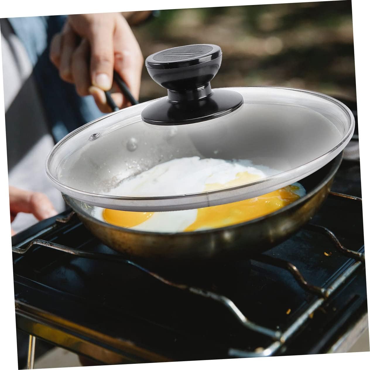 Tempered Glass Pot Lid Replacement Round Cover for Cookware Heat Resistant and Dishwasher Safe Fits Most Standard Pots and Pans for Cooking and Steaming