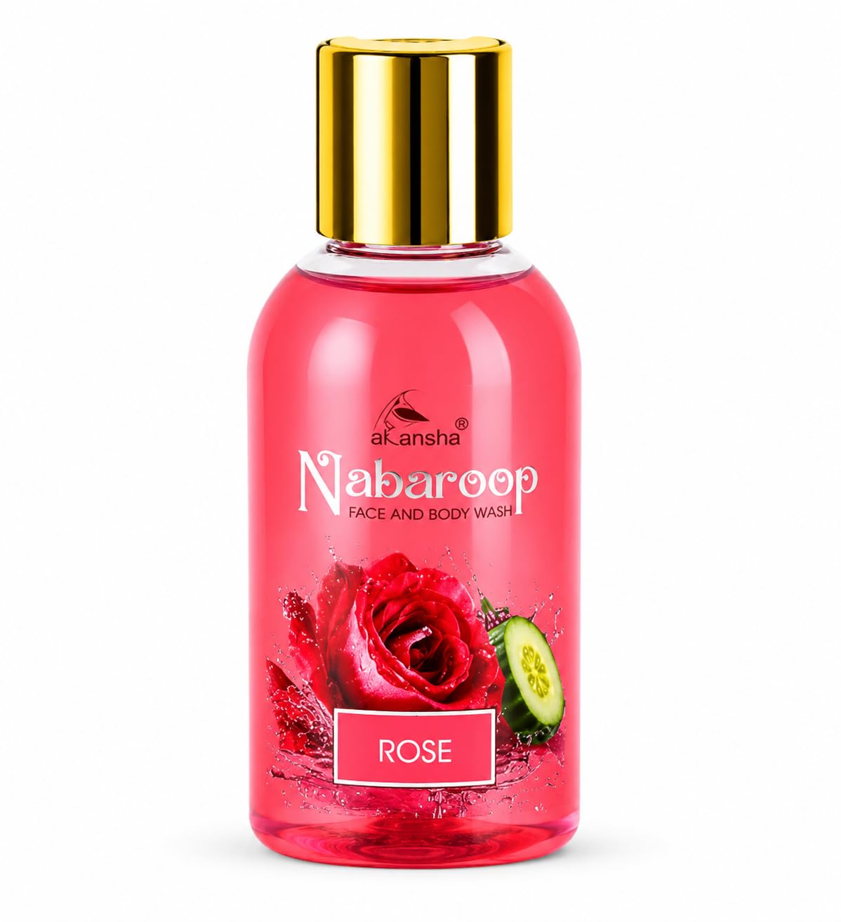 AKANSHA Nabaroop Men's & Women's Ayurvedic Natural Face and Body Wash- 100ml (Rose and Cucumber)-picture-32