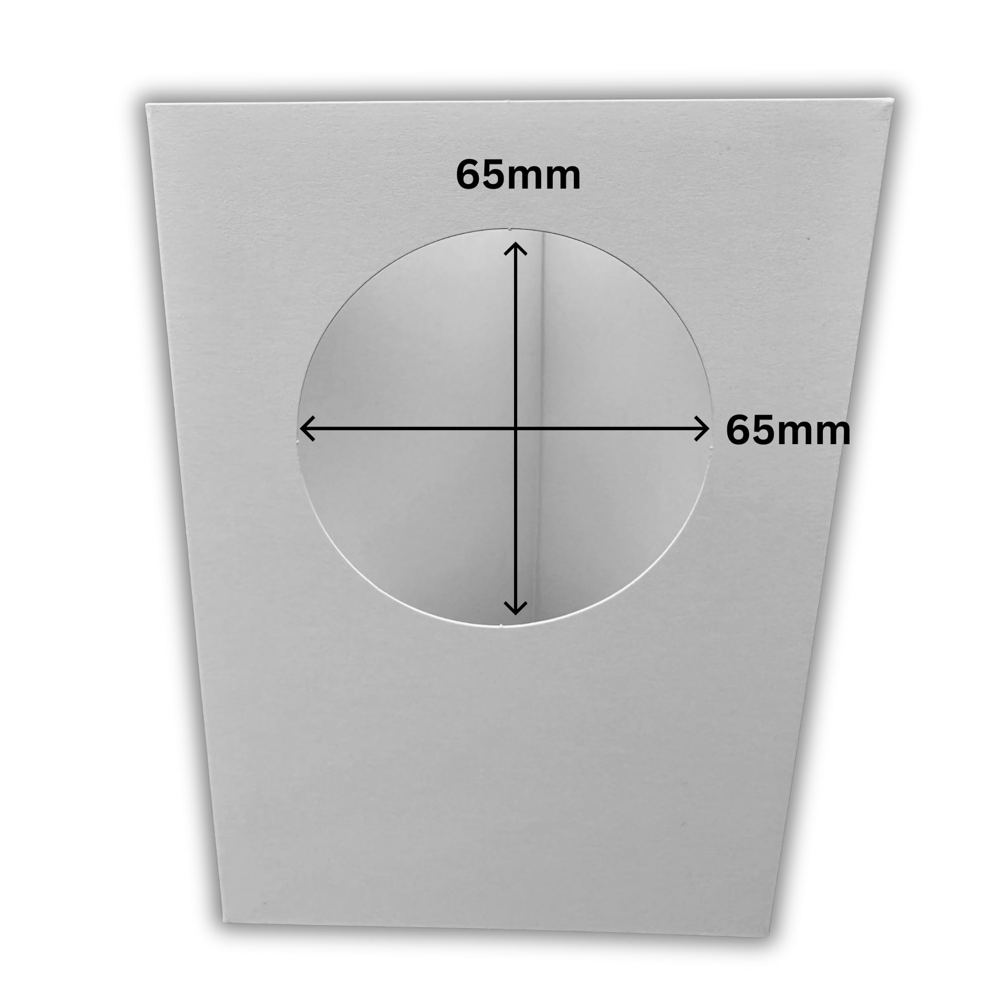 Stella Weds 10 Pack A6 White Rounded Top Circle Aperture Card Blanks & Envelopes, Tri-Fold - Image 3