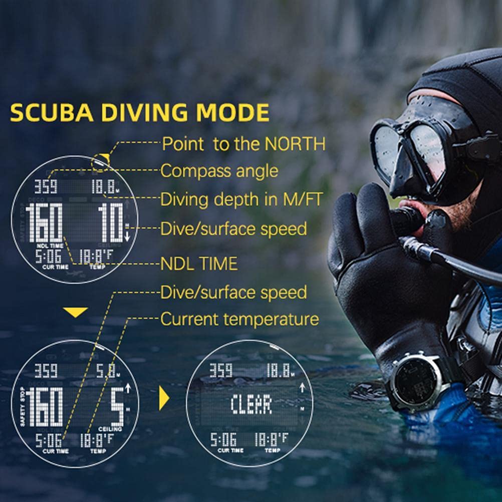 Relojes digitales deportivos para hombre, reloj deportivo impermeable al aire libre con altímetro, barómetro, brújula y termómetro, reloj de buceo militar de 100 m, rastreador de fitness