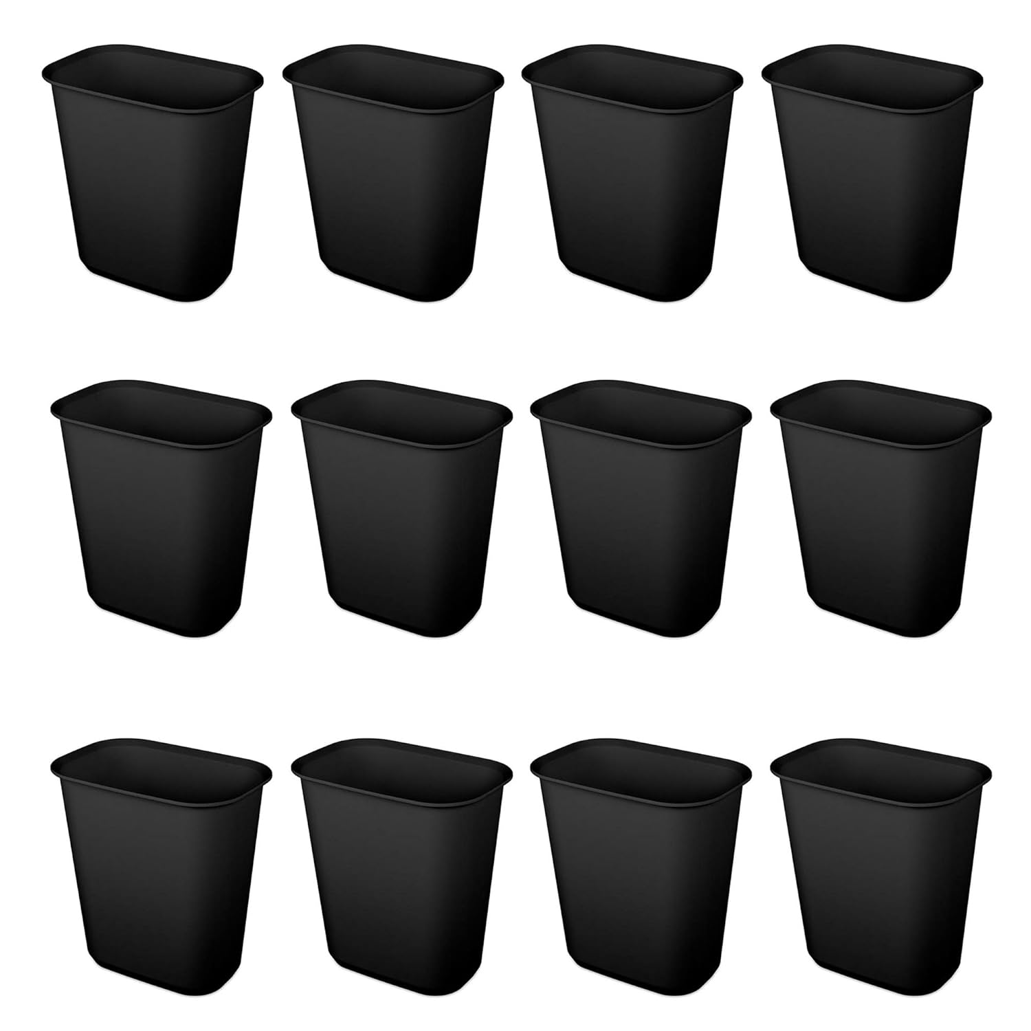 Sterilite 5.5 Gallon Rectangular Wastebasket Easy to...
