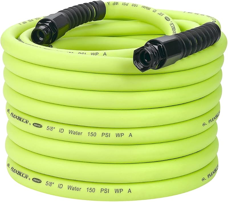 Flexzilla HFZWP5100 Pro Water Hose with Reusable Fittings 100 Feet | All Weather Flexibility | Leak Free Connections | Won't Kink Under Pressure | Lightweight