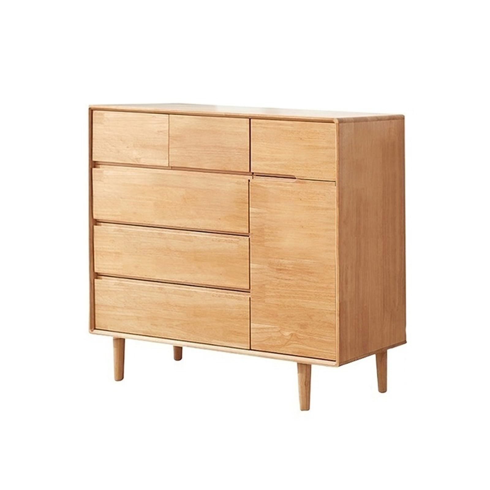 ZYYANSHOP Drawer Chest Dresser For Bedroom With 6 Storage Drawers And 1 Door Wooden Chest Of For, Hallway, Closet Bedroom Unit Storage