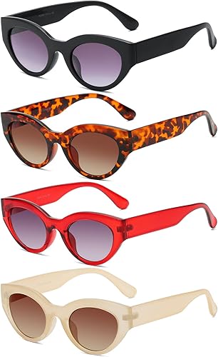 Miniatura 2 de Bevi Gafas de sol clásicas de lectura completa Cateye para mujer con lentes flexibles y fuertes para mujer