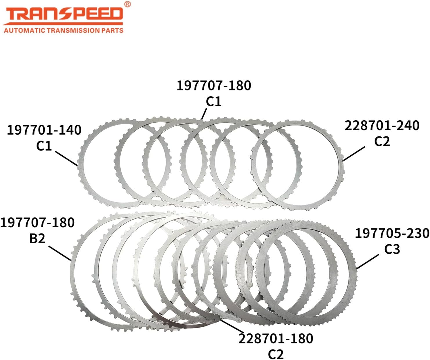 TRANSPEED TF-83SC Auto Transmission Clutch Plates Steel Kit For Trumpchi GS8