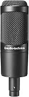 Vista 4 de Audio-Technica Micrófono de condensador cardioide AT2035, perfecto para estudio, podcasting y transmisión, salida XLR, incluye soporte de choque