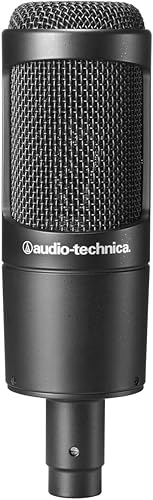 Miniatura 4 de Audio-Technica Micrófono de condensador cardioide AT2035, perfecto para estudio, podcasting y transmisión, salida XLR, incluye soporte de choque