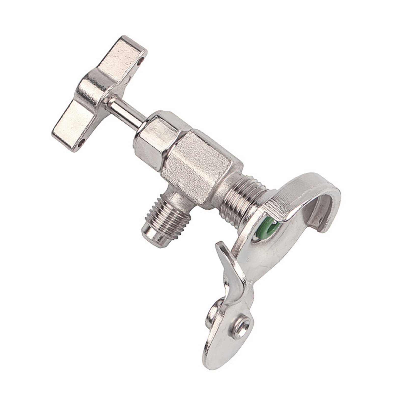 Sonew Valve de Perçage pour Bidon de Réfrigérant, Valve de Charge de Climatisation de Voiture, Valve Ouverte (pour la Plupart des Petites canettes de)