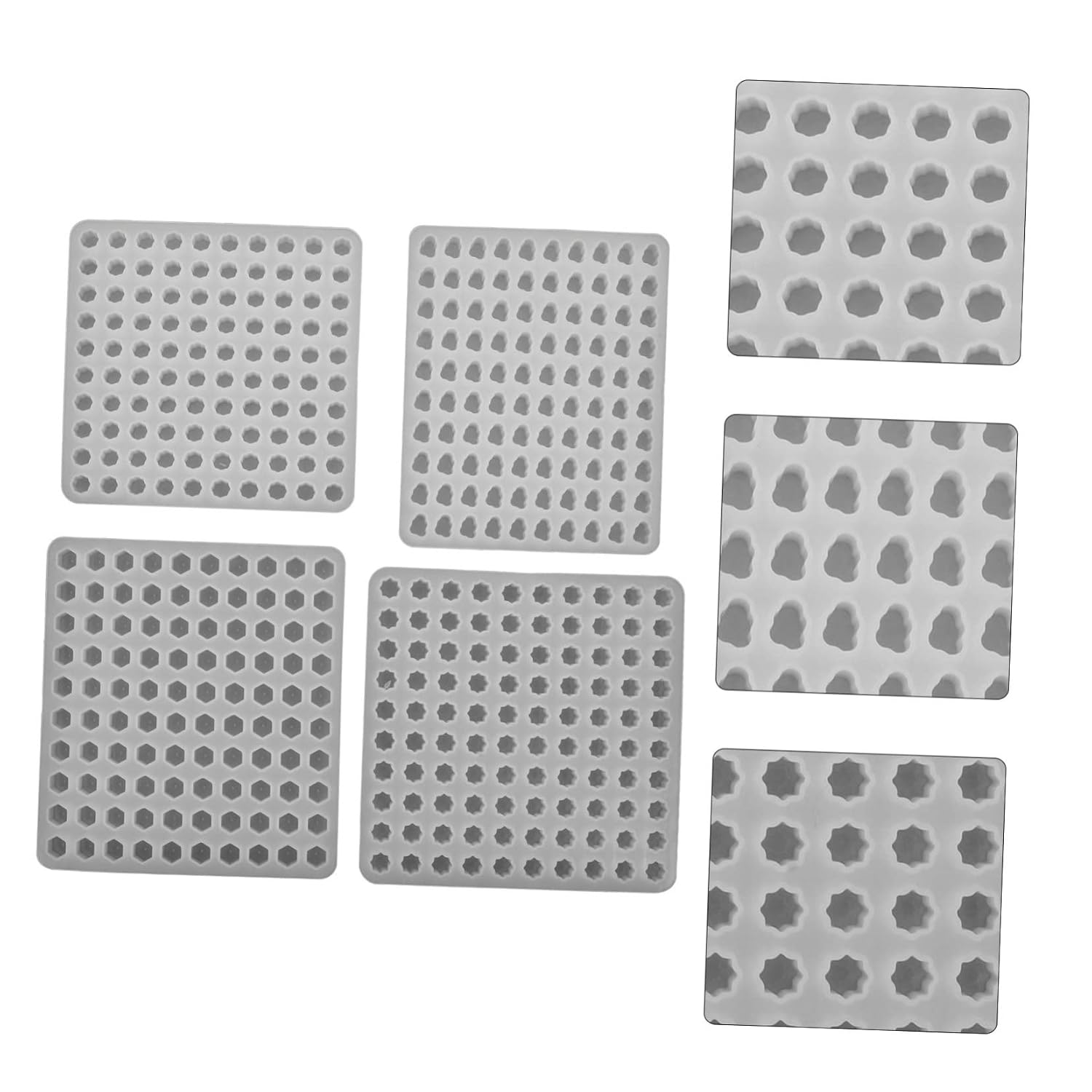4pcs Custom Wax Seal Stamps Molds Retro Silicone Molding Kit for Invitations Handmade Decor