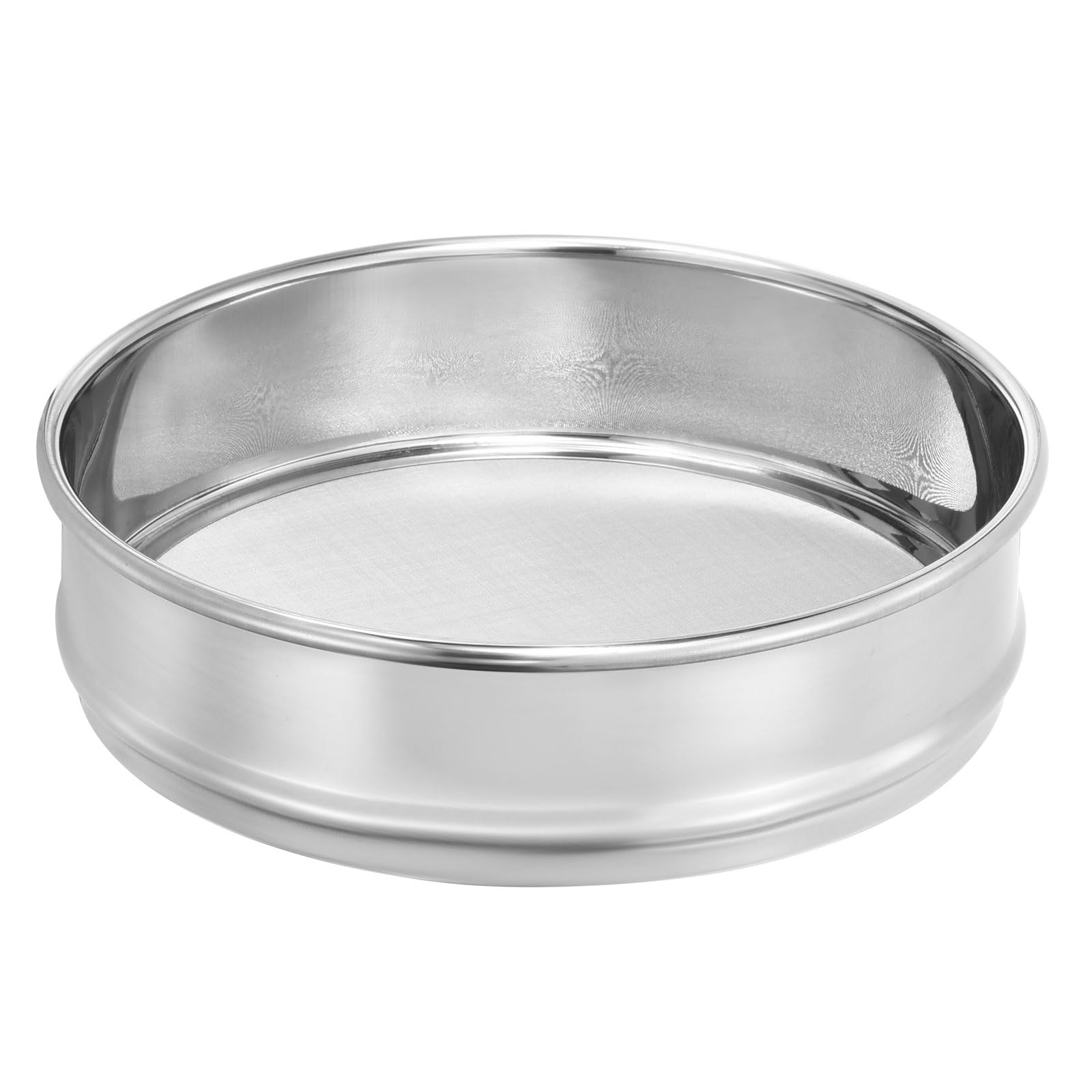 PATIKIL Tamis De Laboratoire 100 Mesh, Diamètre 8" Tamis D'essai En Toile Métallique 304 En Acier Inoxydable (0.15mm) Pour Laboratoire Industriel