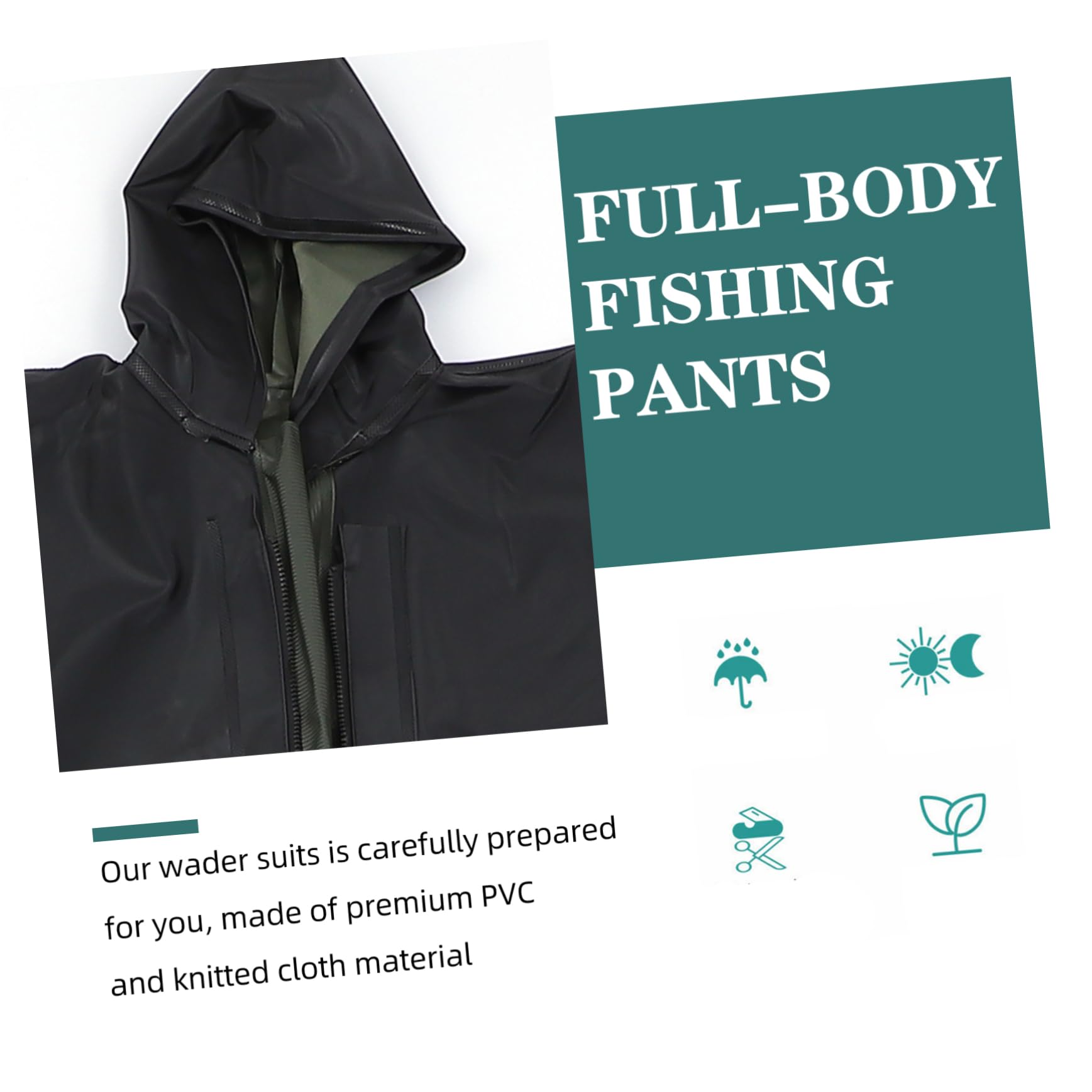 BESPORTBLE Pantalones De Pesca Traje De Botas De Neopreno Botas De Pesca para Hombres Pesca Trajes De Pantalones Trajes De Pesca Botas De Neopreno para Hombres PVC Overoles Ave Zancuda