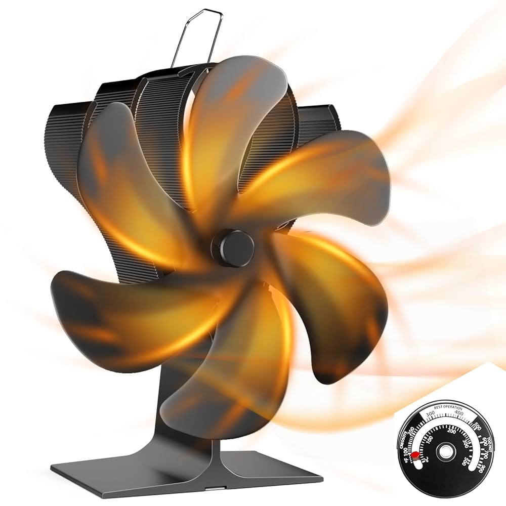 Amazon.co.jp: ストーブファン 石油ストーブファン 薪ストーブ