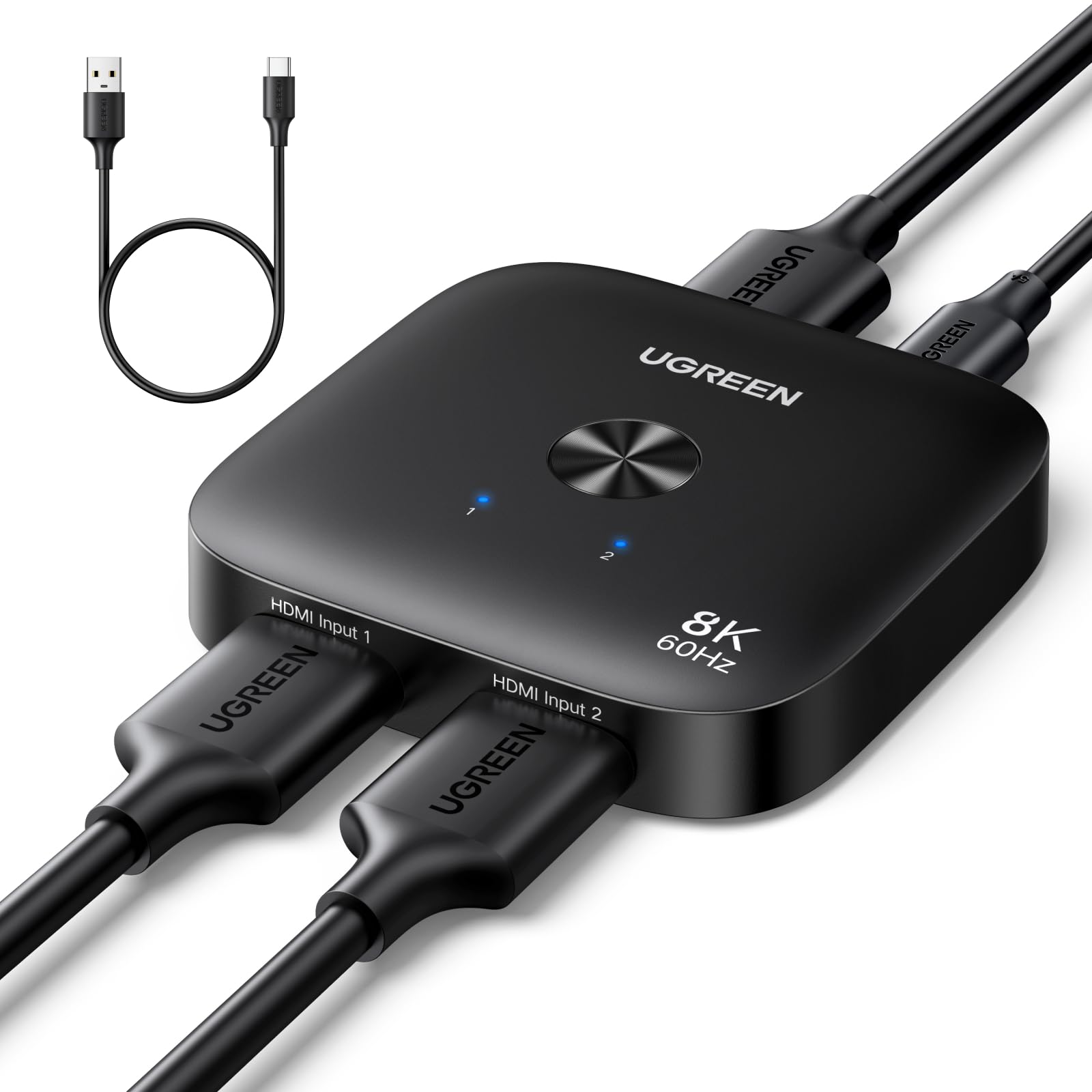Amazon.co.jp: UGREEN HDMI 切り替え器 HDMiセレクター 2入力1出力 8K
