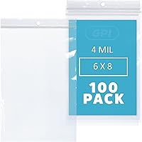 Vista 12 de GPI - Bolsas de plástico transparente con cremallera de 3" x 4", 100 unidades, bolsas de polietileno resistentes de servicio pesado de 4 mil