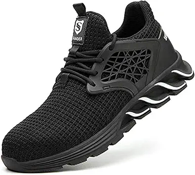 SUADEX Indestructible Steel Toe Shoes Men Women, Work Safety Shoes Working Shoes Industrial Construction Shoes