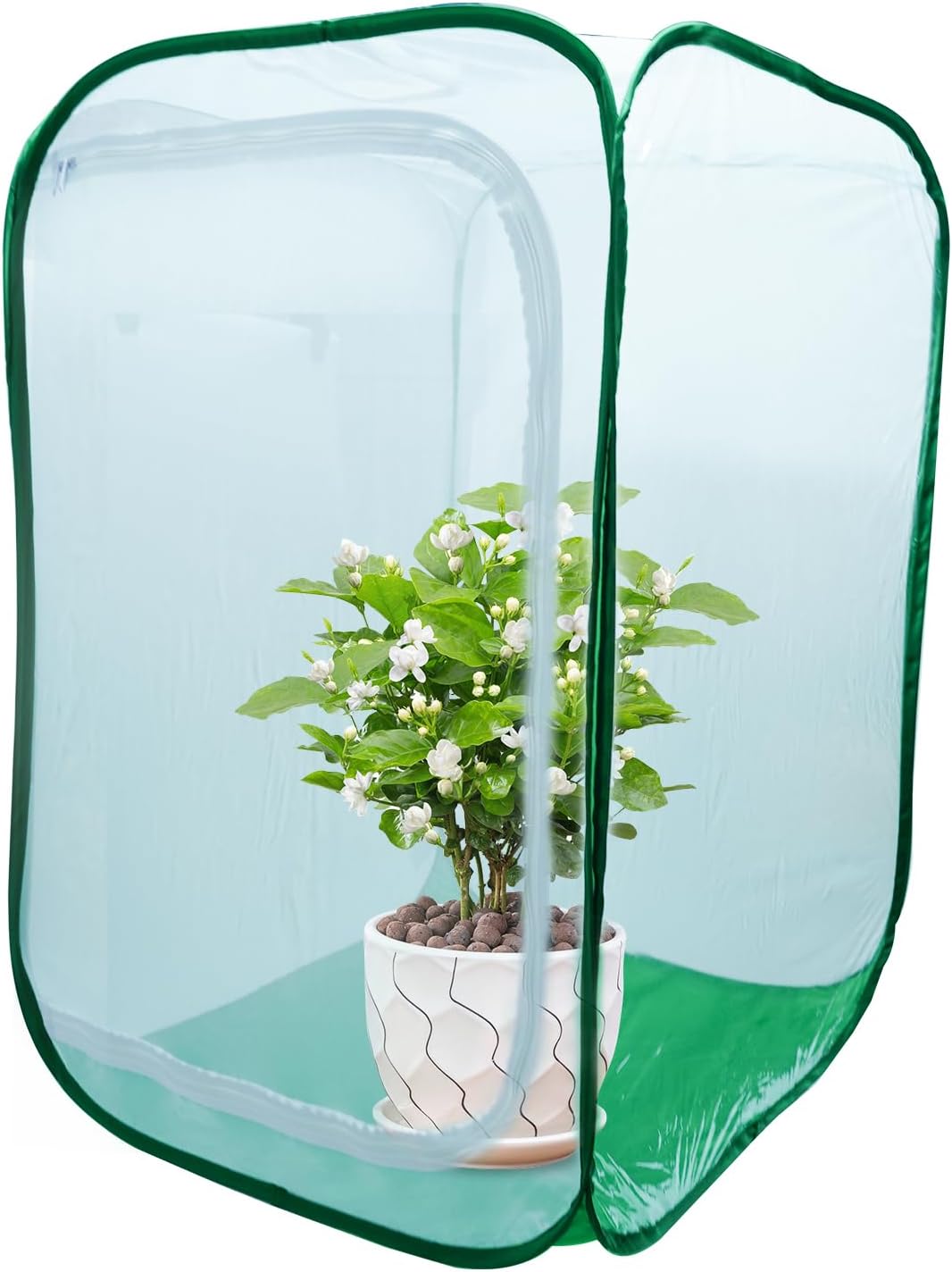 36" Garden Mesh Plant Enclosure Cover, Pop-up Garden Mesh Plant Cover for Pests, Bird and Pest Protection Guard for Fruit, Vegetables, Flowers and Herbs(1Pcs 24x24x36in Having Bottom)