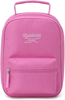 Reebok Mens & Womens Insulated Work Lunch Box, Two Compartments with Handle | Thermal Lining Keeps Drinks & Meals at Temperature for Hours, Easy-Clean Exterior, Compact Fits Lockers & Totes