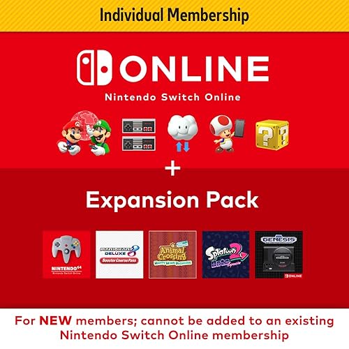 Nintendo Switch Online Expansion Pack 12-month Individual Membership Digital Code