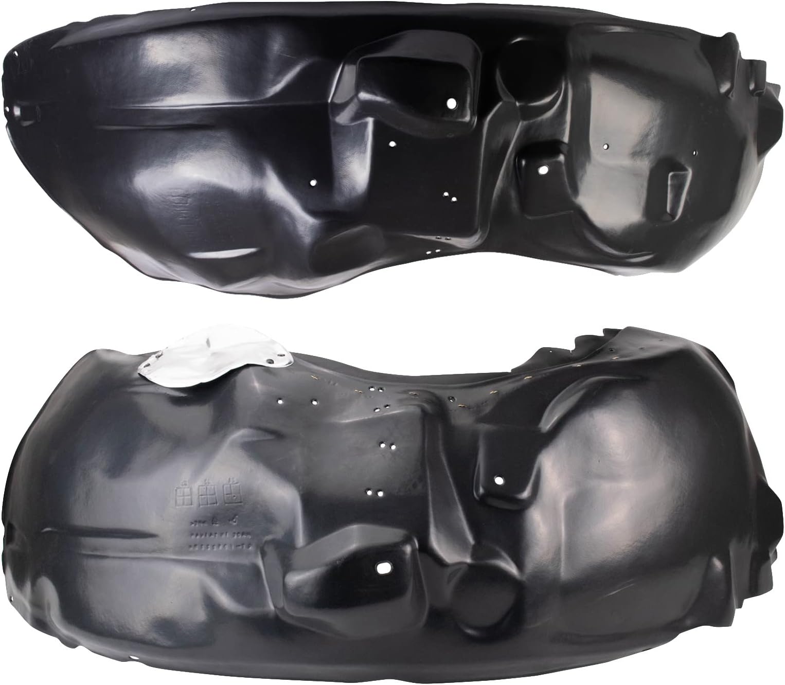 TRQ Front Inner Fender Liner Set Compatible with 2011 Ford F-150 FO1248138 FO1249155