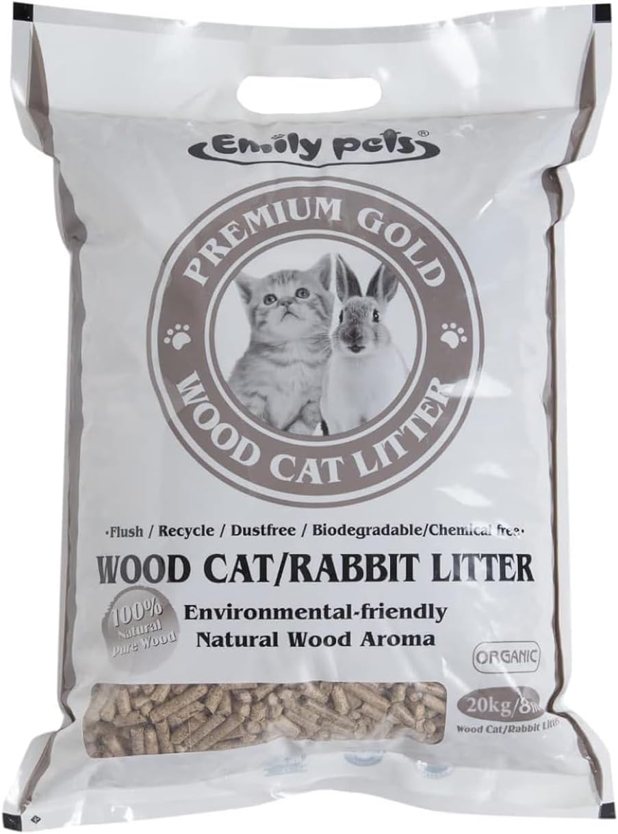 Buy Emily Pets Pine Wood Cat Litter for Cat & Rabbit 20KG Online at Low