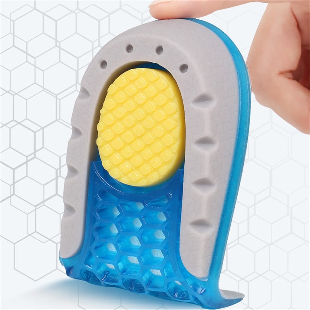 Plantilla de Aumento de Altura, Gel de Silicona TPE, Aumento de Altura, Media Almohadilla for Zapatos, Comodidad Suave, Suela de talón de Crecimiento Interno(3CM)