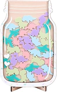 Reward Jar with Stars, Incentive Jar Motivate Good Behaviour for Children, Potty Training Reward Jar, Star Reward Jar for Kids Home School Classroom Teacher Parent, Reward Chart, Ornaments (B)