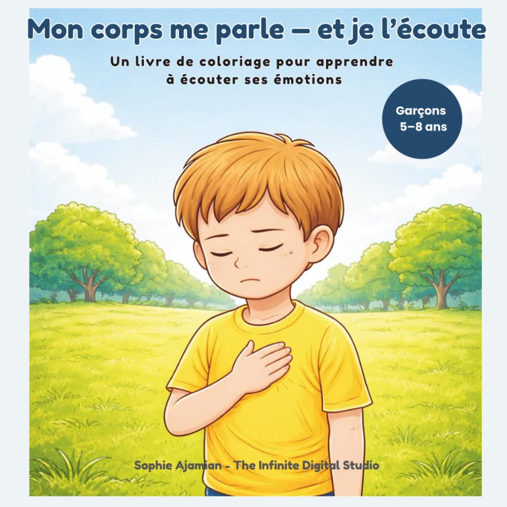 Mon corps me parle — et je l’écoute: Un livre de coloriage pour apprendre à écouter ses émotions (Grow Safe & Strong – Coloring Stories for Kids)