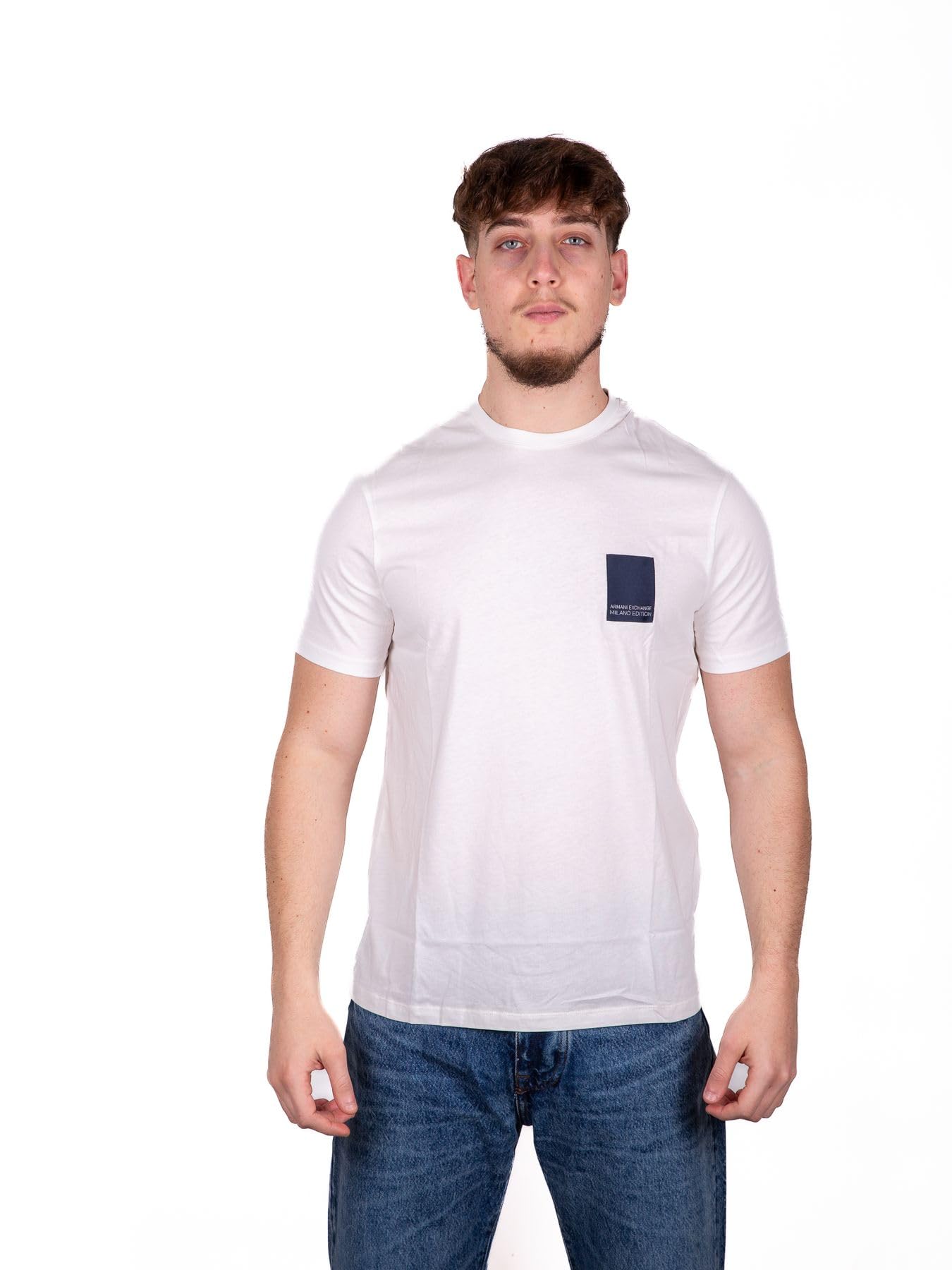 Armani Exchange Hombre Blanco Para 3Dzthmzj8ez1116 Camiseta De Manga Corta (Xxl), Casual, Algodón, Outlet 2024. Xxl