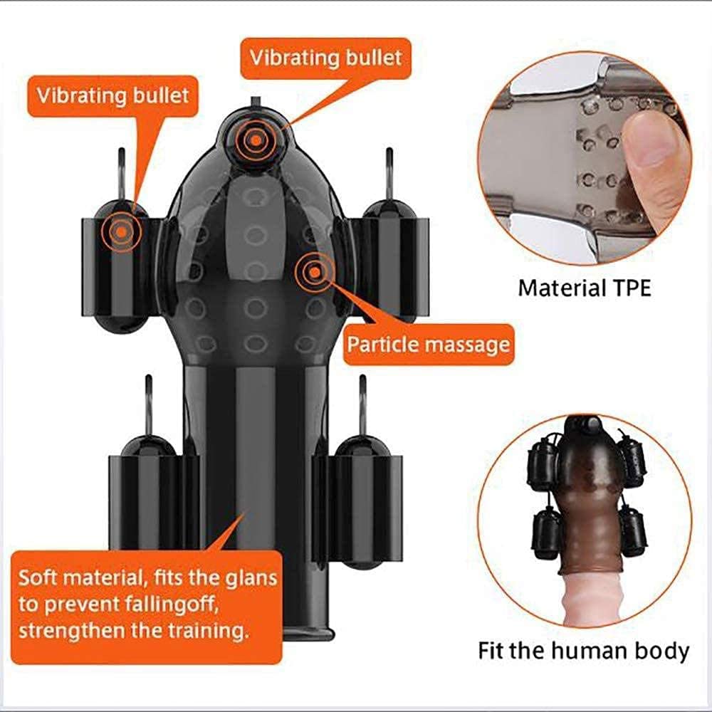 Stimolatore Del Glande Vibratore Del Pene Con Telecomando, Trainer Per La Stimolazione Pene Per Principianti Vibratore A Proiettile A Manica Pene 12 Modalità, Masturbatore Per Esercizi Pene Pen