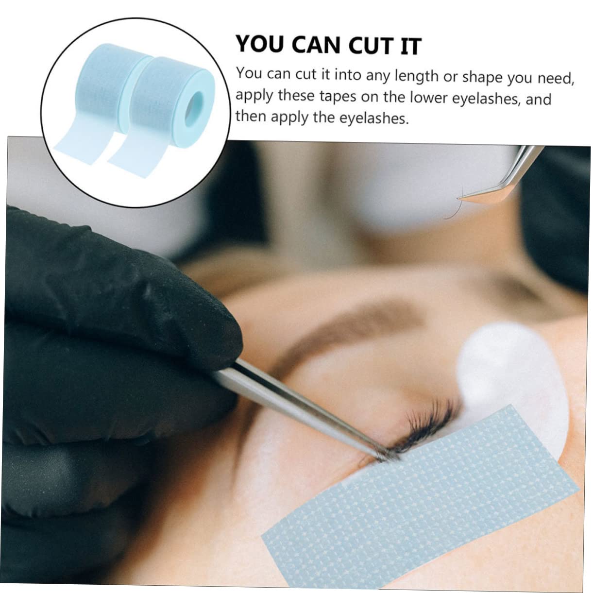 minkissy Diy Lash Extension Tools Cuttable Lash Tapes Adhesive Glue for Professional Use