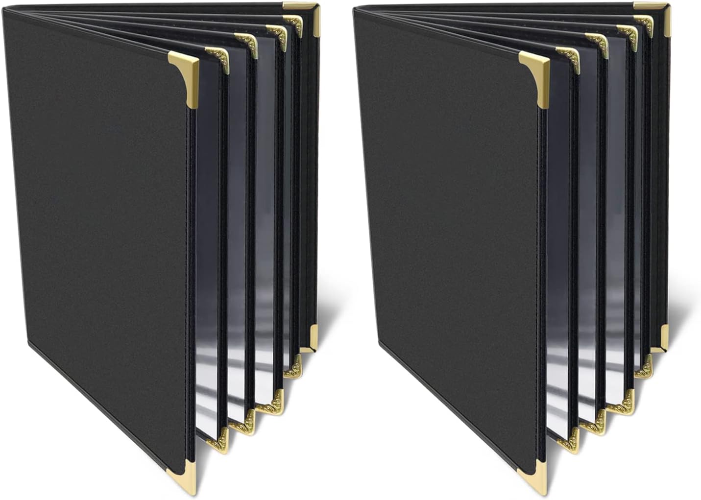2 Pack Menu Covers A4 Restaurant Menu Holder 4 Page 8 View Premium Faux ...