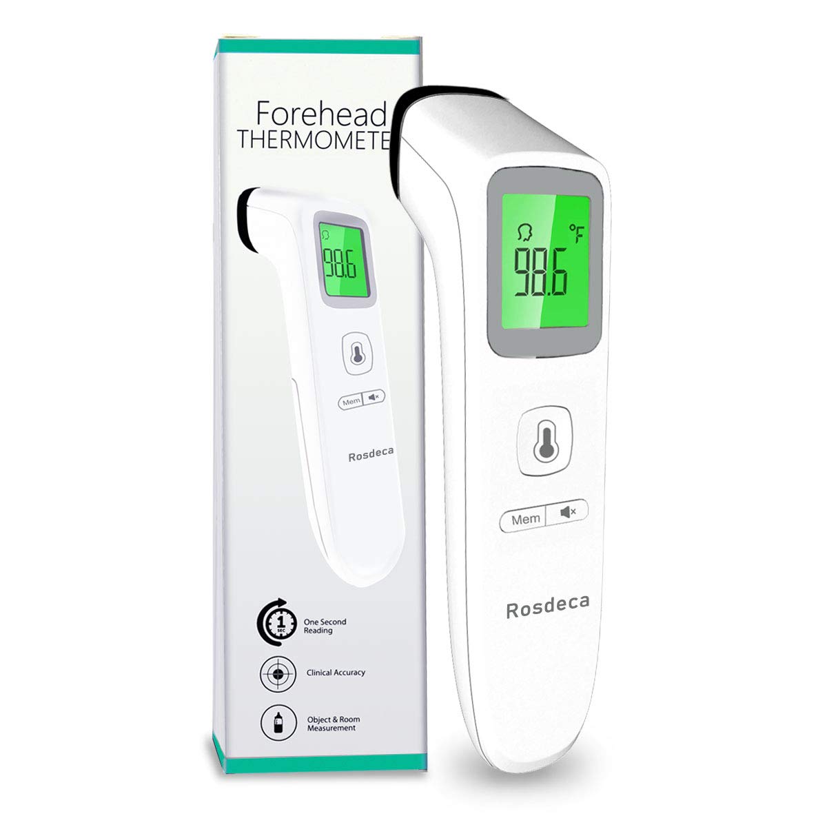 Non-Contact Forehead Thermometer, Thermometer for Babies Kids and Adults, Medical Digital Infrared Thermometer for Fever with Instant Fever Alarm, Accurate Reading and Memory Function