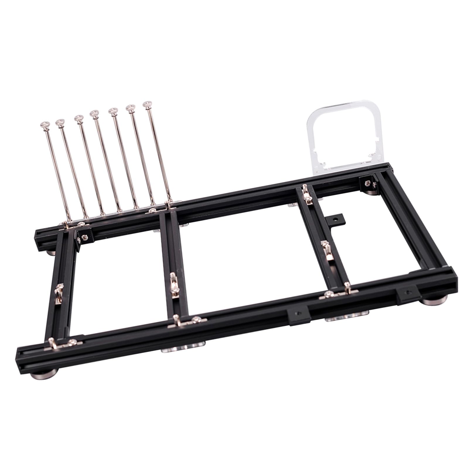 Caja de computadora ATX de aleación de Aluminio de Marco Abierto para Bricolaje, Banco de Pruebas Barebone para overclocking, chasis de PC liviano y apilable con excelente