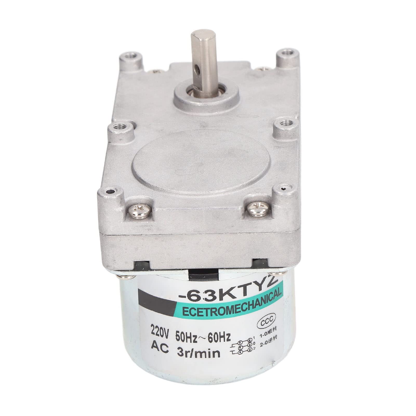 Schneckenvorschubmotor, Ganzmetallgetriebe, 20 W, Starke Leitfähigkeit, Elektrischer Kamin, Ofen, Getränkeschrank, AC220 V, für PHC90, Guss für PP60 Pelletofen, Schneckenmotor (3