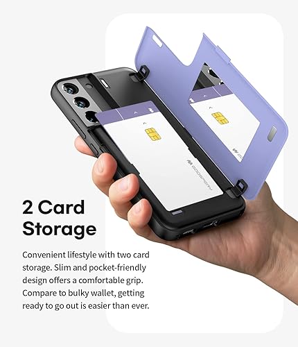 Miniatura 4 de GOOSPERY Parachoques magnético para puerta compatible con Galaxy S22 Plus, tarjetero tipo cartera, cierre automático, protección de doble capa