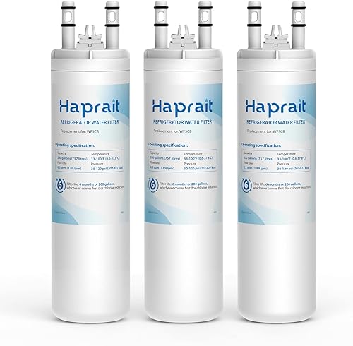 Miniatura 11 de WF3CB Filtro de agua de repuesto, HP006 compatible con Frigidaire WF3CB, Pure Source 3, WF425, 706465, 242069601, 242086201, 242017800, altura de 9