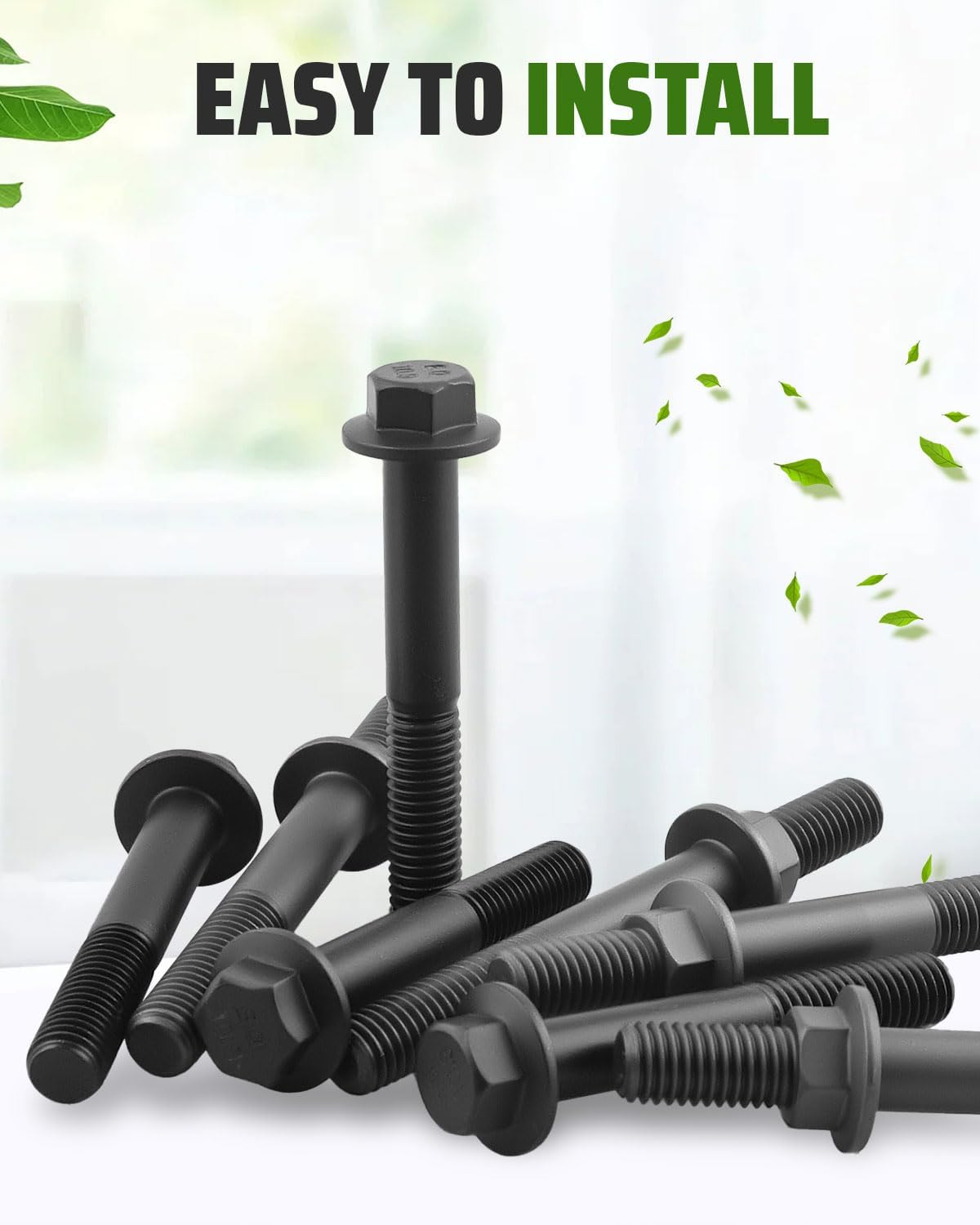 12 PCS Exhaust Manifold Bolts Studs Fit for Dodge Ram 5.9L 6.7L Cummins Engine 2003-2019, Replaces 3944593 3944655