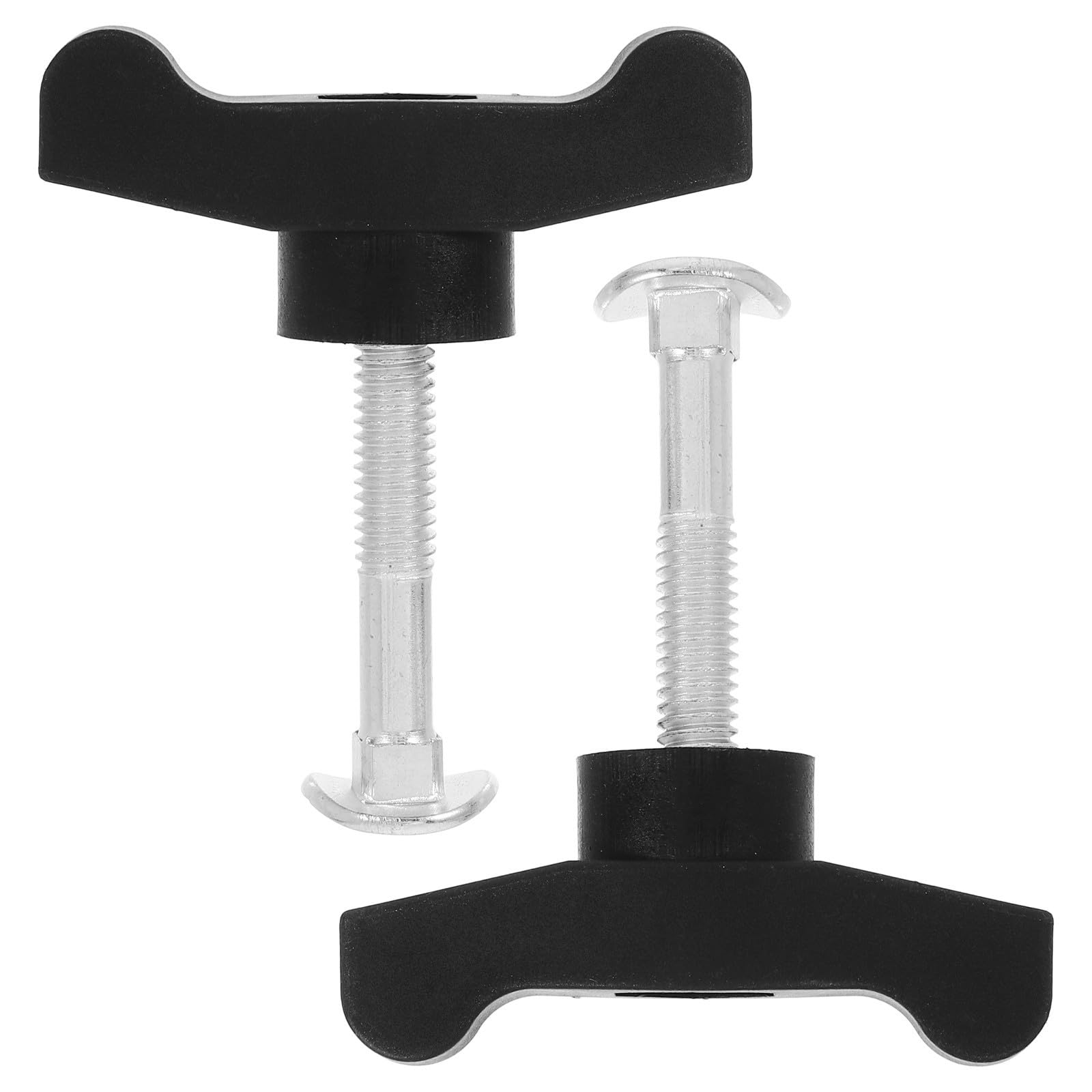 Angoily Lawn Mower Handle Bolts and Wing Nuts 2 Sets T-Handle Replacement Knobs Compatible with 689-00600 106-4161 92-22602 Black Metal ABS for Outdoor Lawn Care