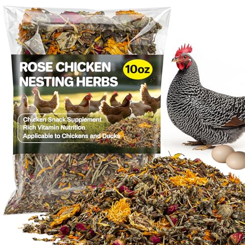 Sukh Nesting Herbs - Premium Nesting Herbs,Chicken Flower,Poultry Herb Blend,Hemp Bedding for...