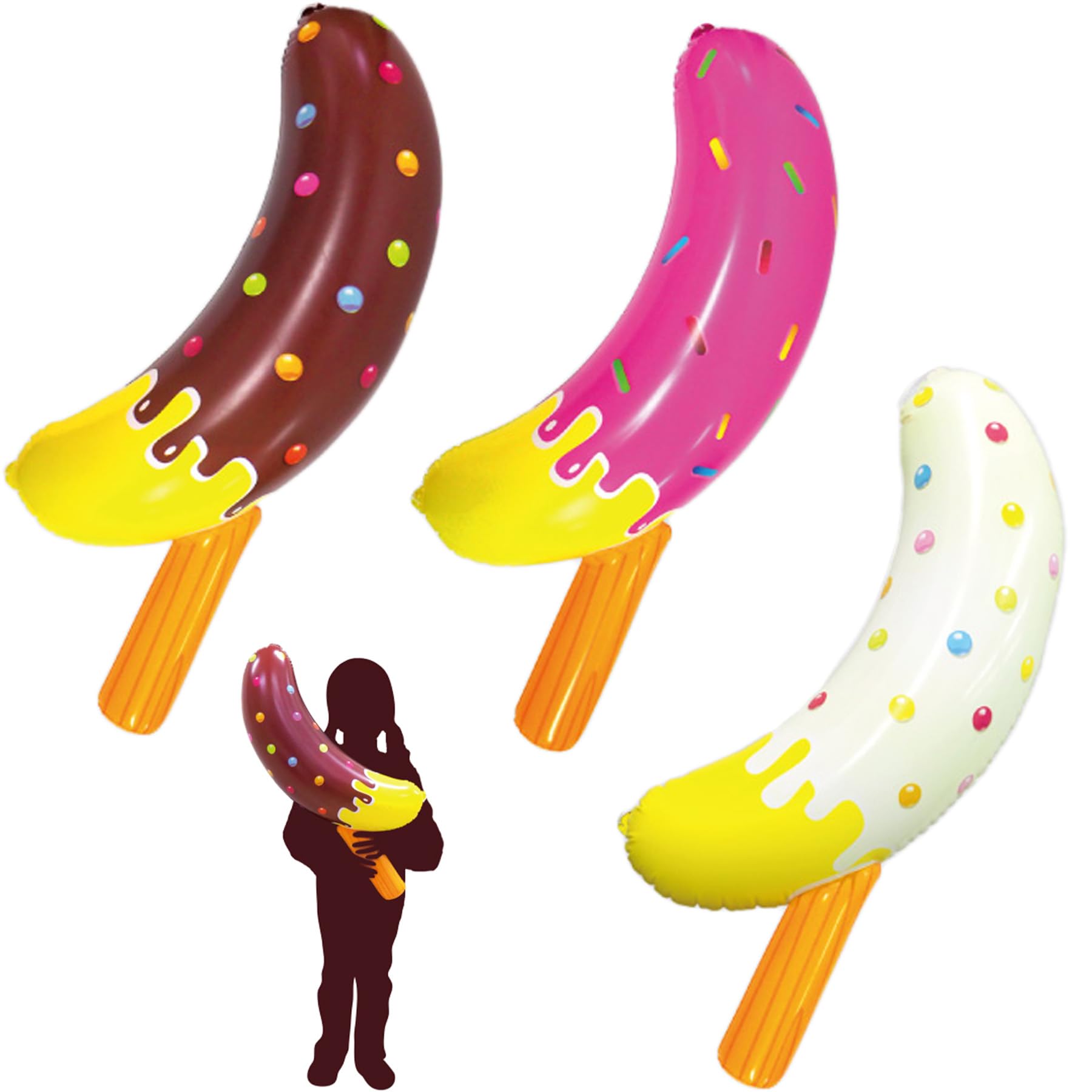 Amazon | BIGエアー チョコバナナ 空気ビニール 全長81cm 吊り下げひも