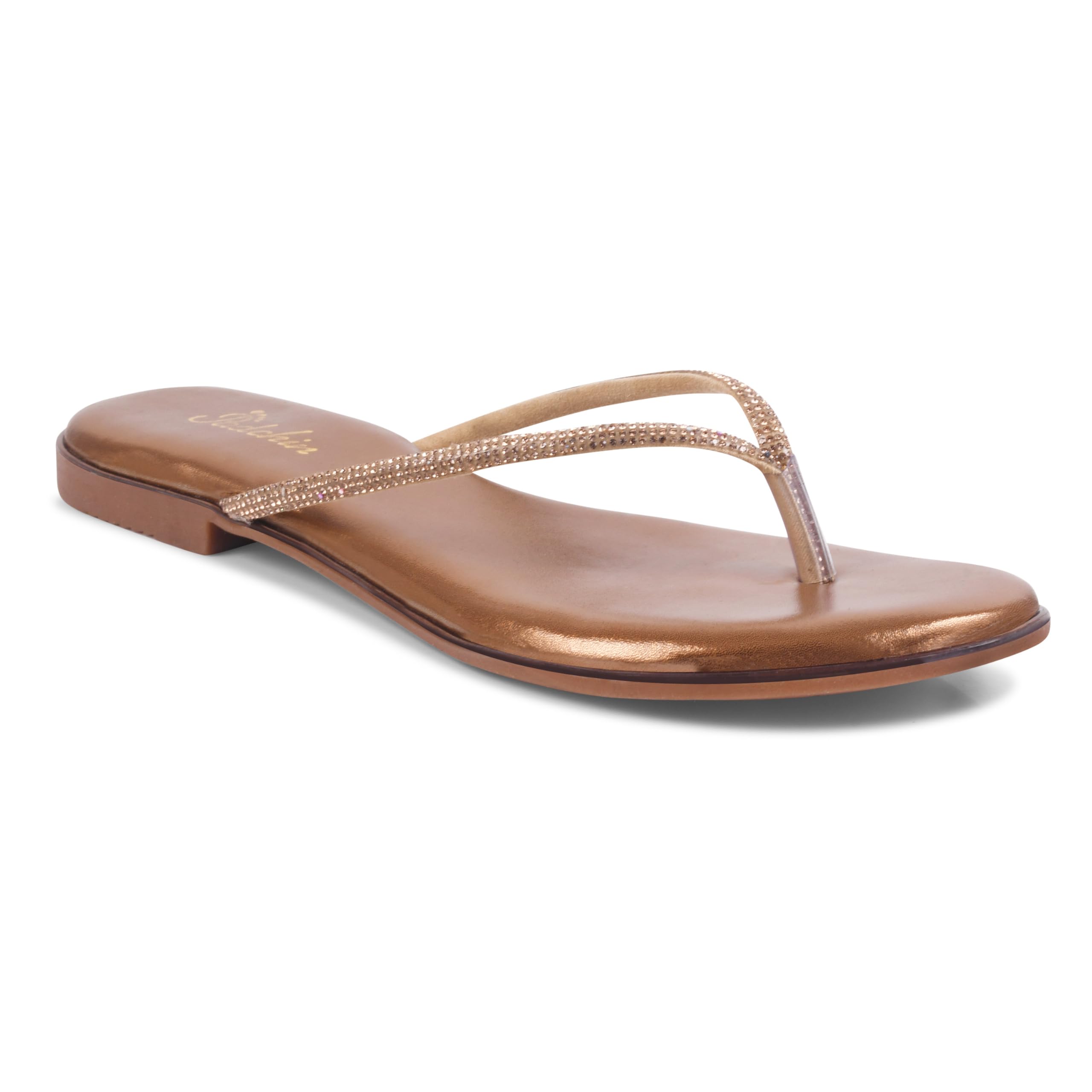 Women Flat Stylish Ethnic Floral Embellished Slipper Sandals For Women & Girls | Embroidered Heels Flats Sandal For Ladies-image-9