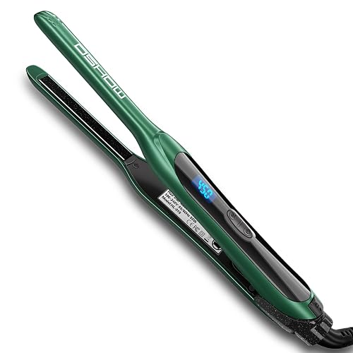 DSHOW Pencil Flat Iron, 3/10" Small Flat Irons for Short