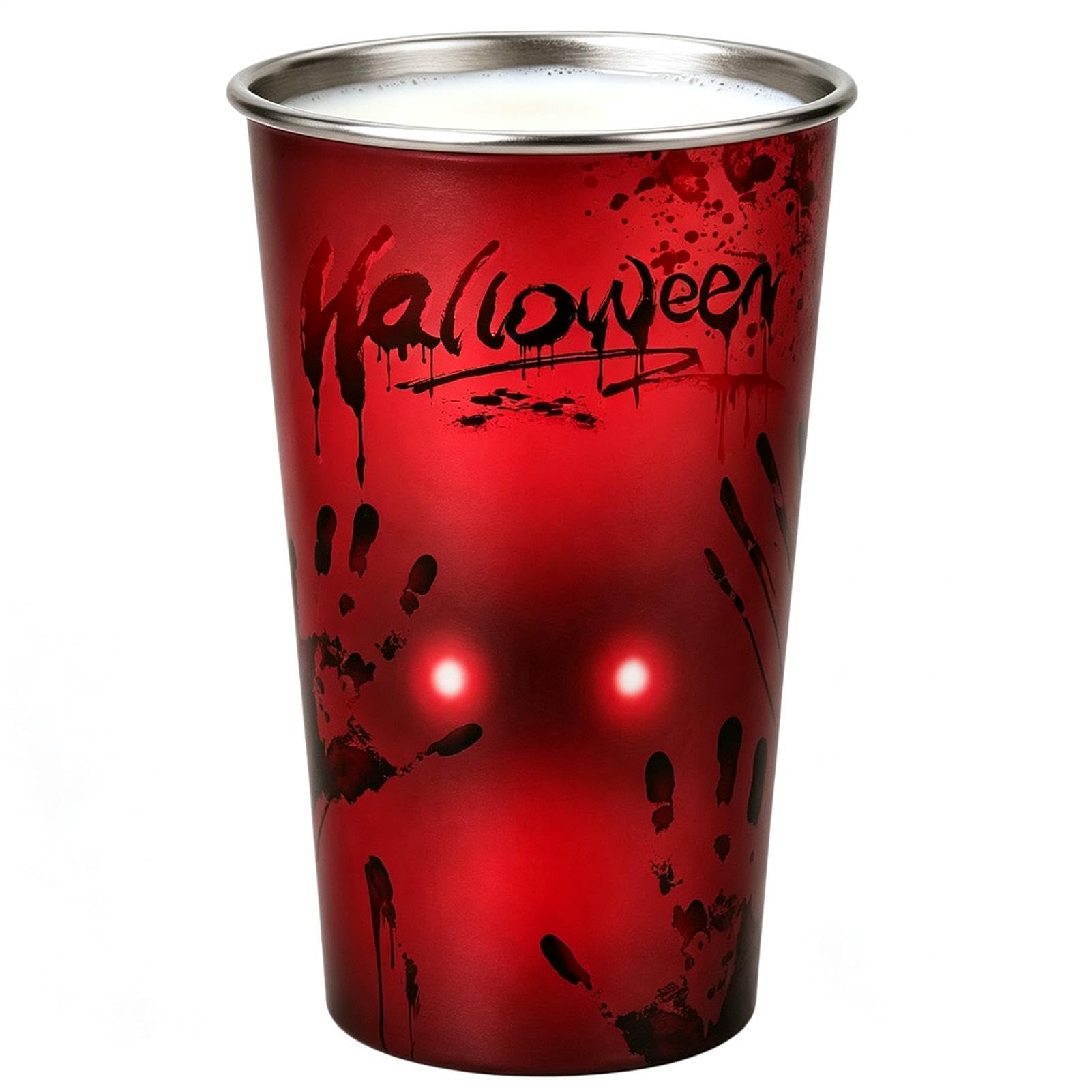 Vaso de cóctel de Halloween de vidrio cambio de color para fiestas en apartamento y oficina