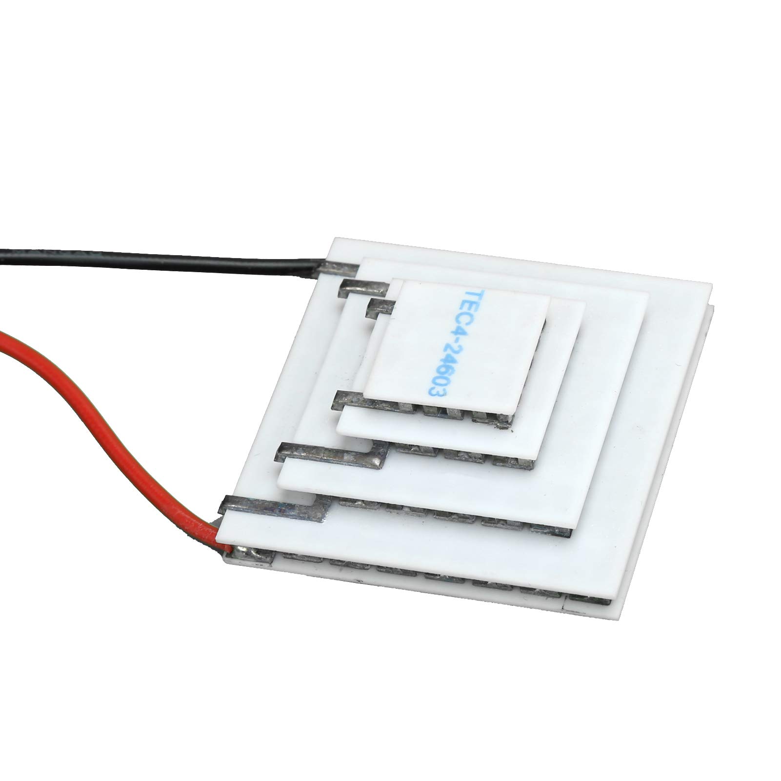 Dispositivo di Raffreddamento Termoelettrico, Accessori per Computer di Refrigerazione in Ceramica a 4 Strati TEC4-24603 15-20-30-40mm DC12V, Guarnizione in Gomma Siliconica 704