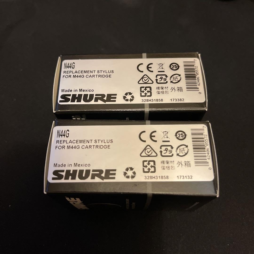 新品未使用 SHURE N44G レコードカートリッジ 2個セット Amazon.co.jp: SHURE フォノグラフ カートリッジ用 交換針 N44G