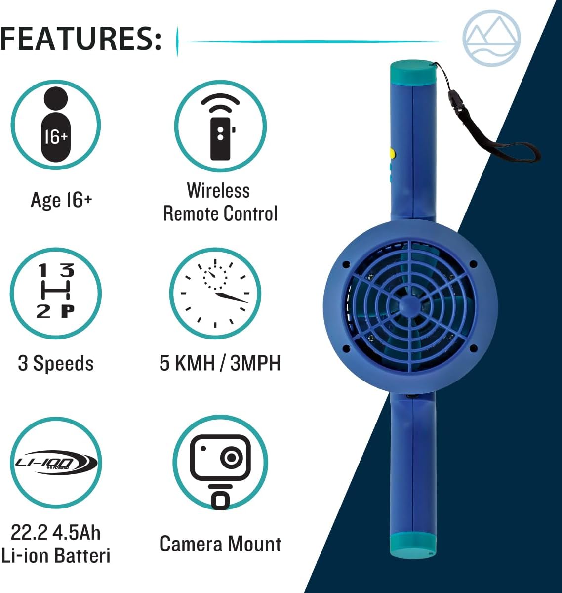 Boost Seascooter - 2 in 1 Marino & Isup Prelper - Wireless Telecomed Telecomed Control Handle - Litili battery - 3 speed - Sottomarino scooter - Paddle Boarding 8 61kB5qgCdvL. AC SL1200