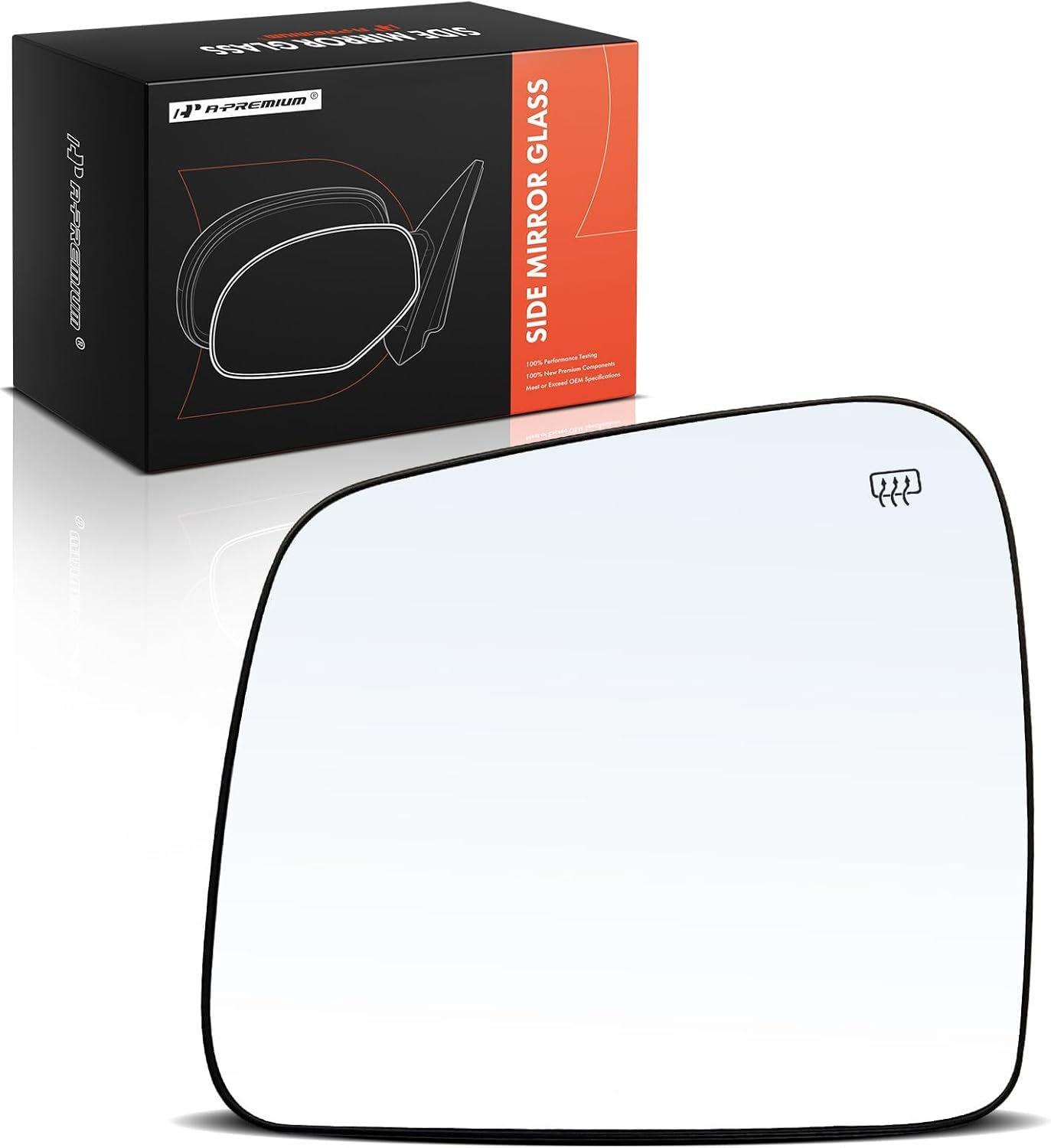 A-Premium Left Driver Side Heated Mirror Glass Compatible with Dodge Durango 2011-2023 & Jeep Grand Cherokee 2011-2021, Grand Cherokee WK 2022, Rear View Side mirror glass,Replace# 68092051AB